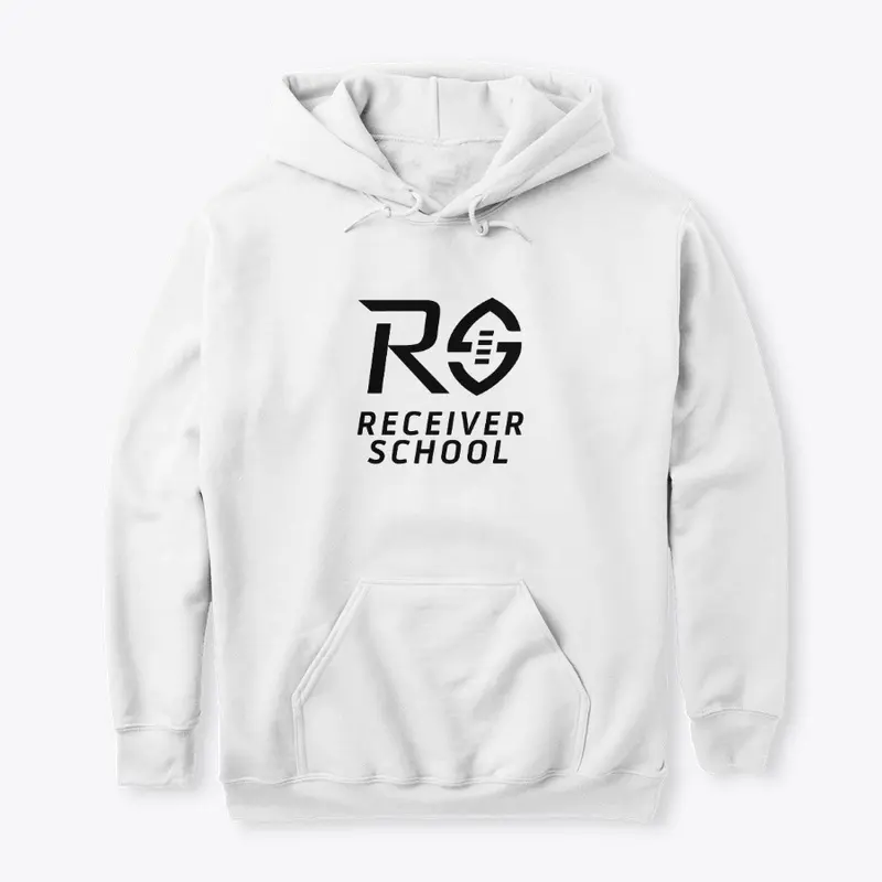 Receiver School | White Hoodie