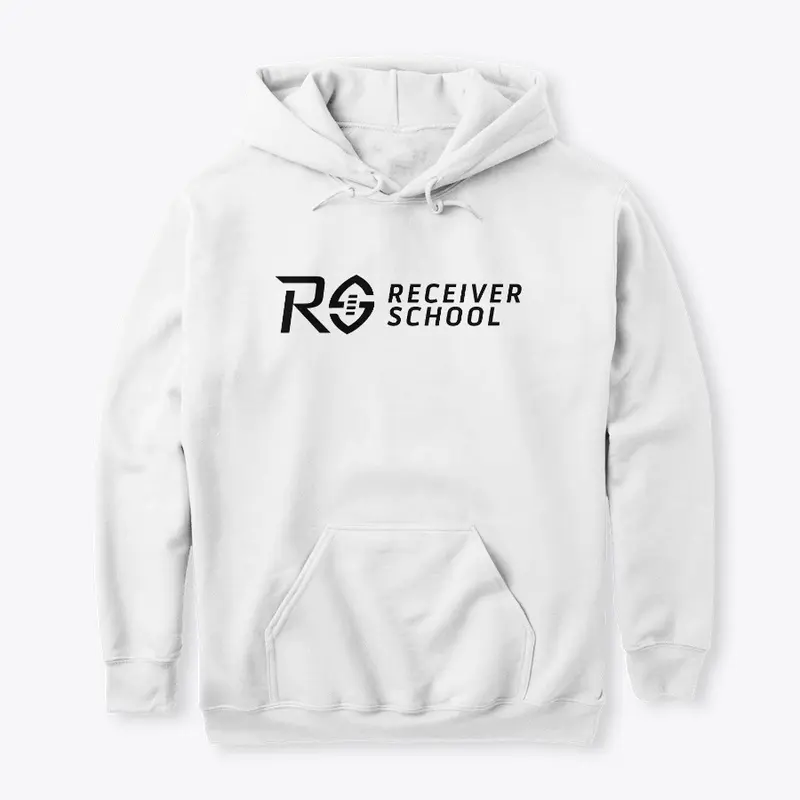 Receiver School | White Hoodie