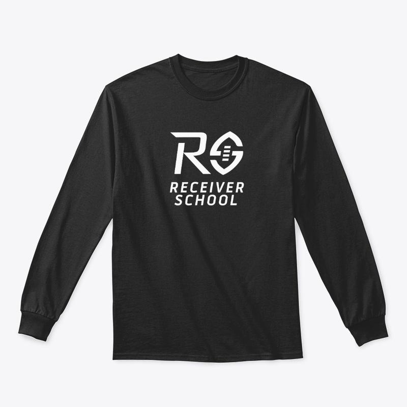 Receiver School | Black Long Sleeve Tee