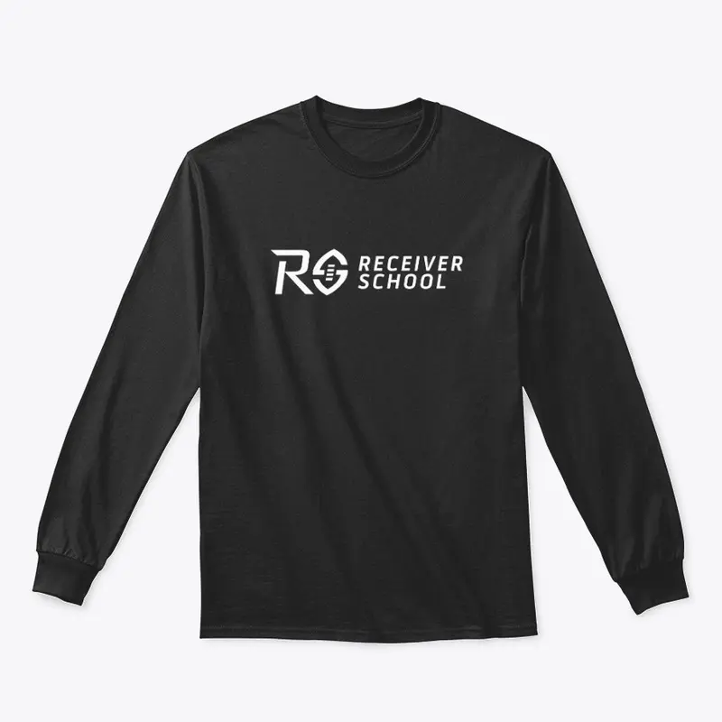 Receiver School | Black Long Sleeve Tee